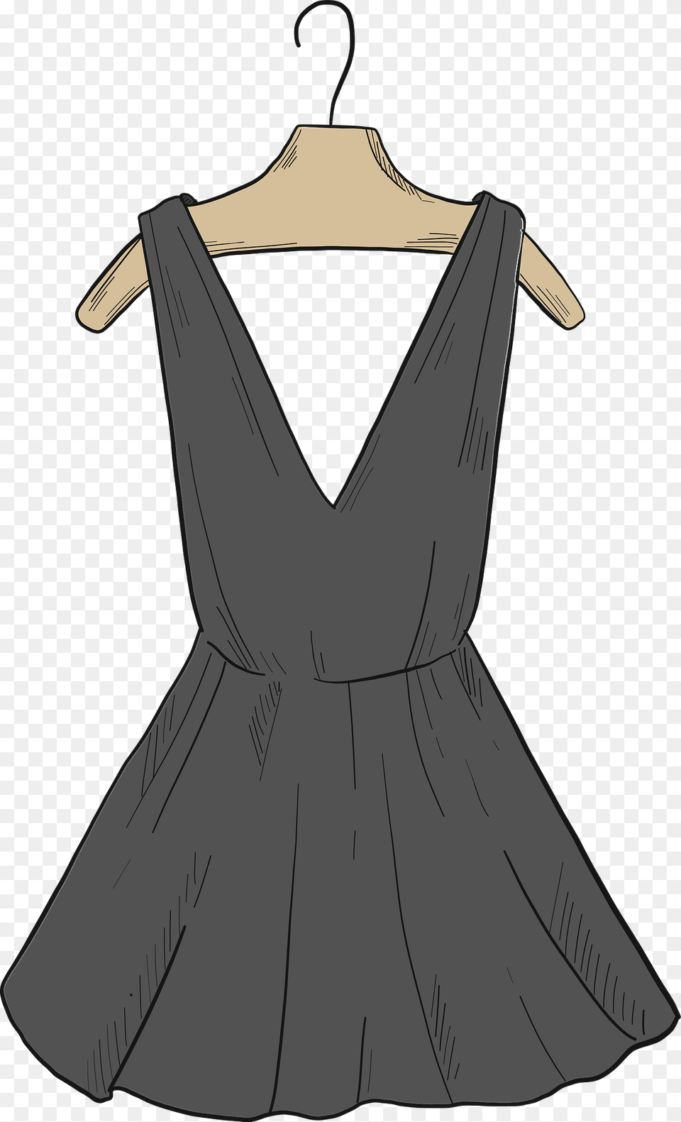 Black Dress Clipart, Blouse, Clothing, Fashion, Formal Wear Free Png Download