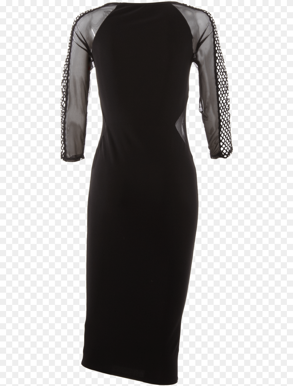 Black Dresses For Women Transparent Sleeves, Adult, Sleeve, Person, Long Sleeve Png