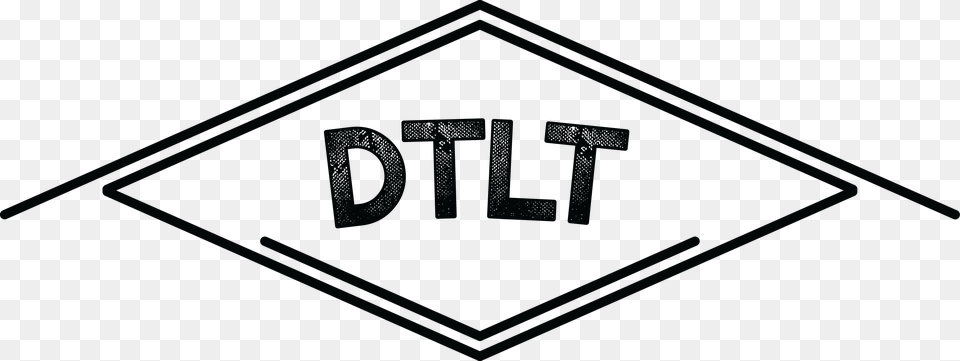 Black Dtlt Logo Division Of Teaching And Learning Technologies, Sign, Symbol, Blackboard, Road Sign Free Png