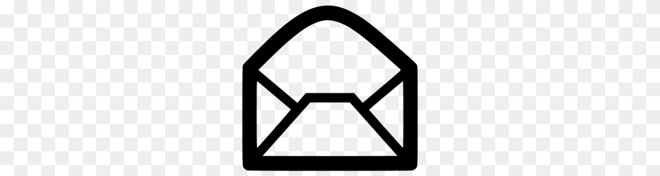 Black Email Icon, Gray Png