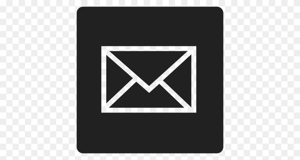 Black Envelope Square Icon, Mail Free Png