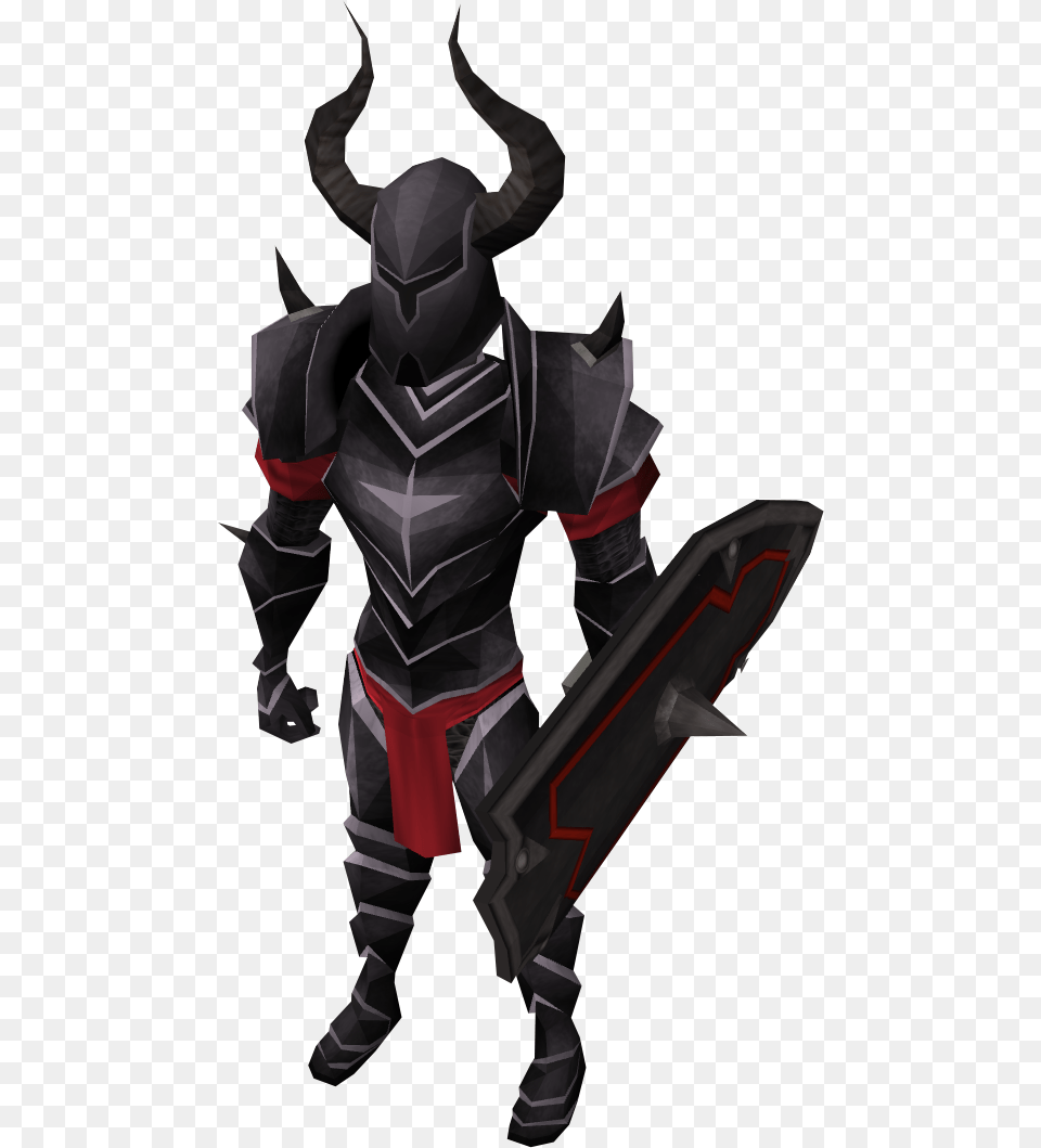 Black Equipment Runescape Wiki Fandom Powered, Knight, Person, Armor, Adult Free Png Download