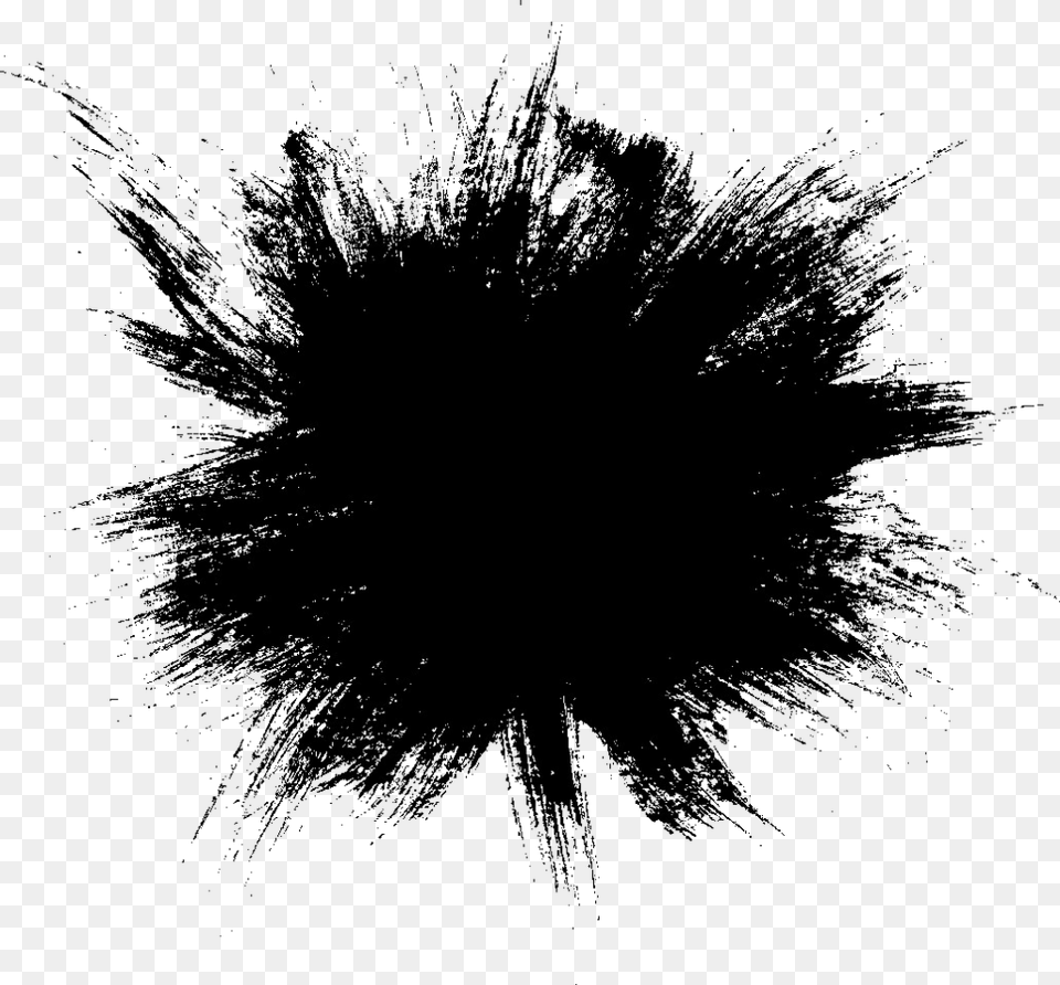 Black Explosion, Silhouette Free Png
