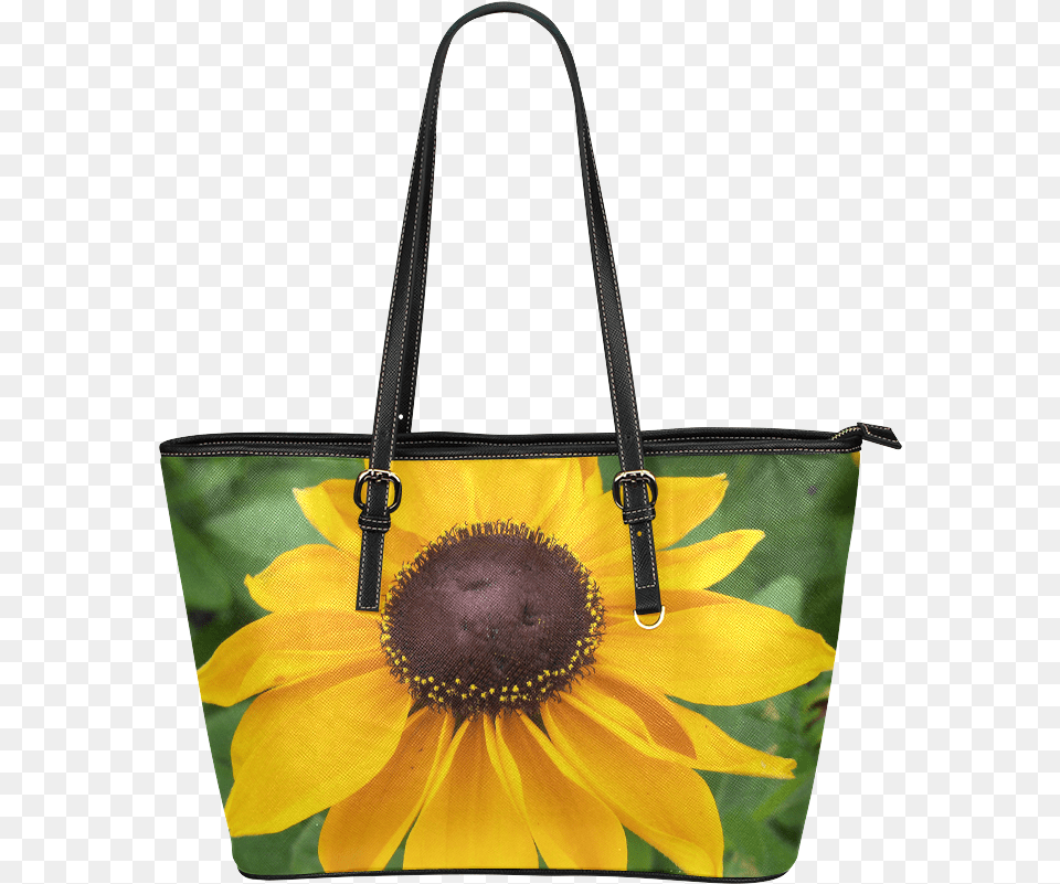 Black Eyed Susan Beauty Leather Tote Baglarge Handbag, Accessories, Bag, Purse, Tote Bag Png