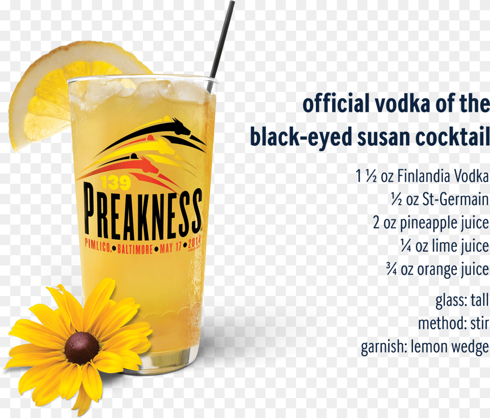 Black Eyed Susan Drink Transparent, Soda, Beverage, Glass, Lemonade Png