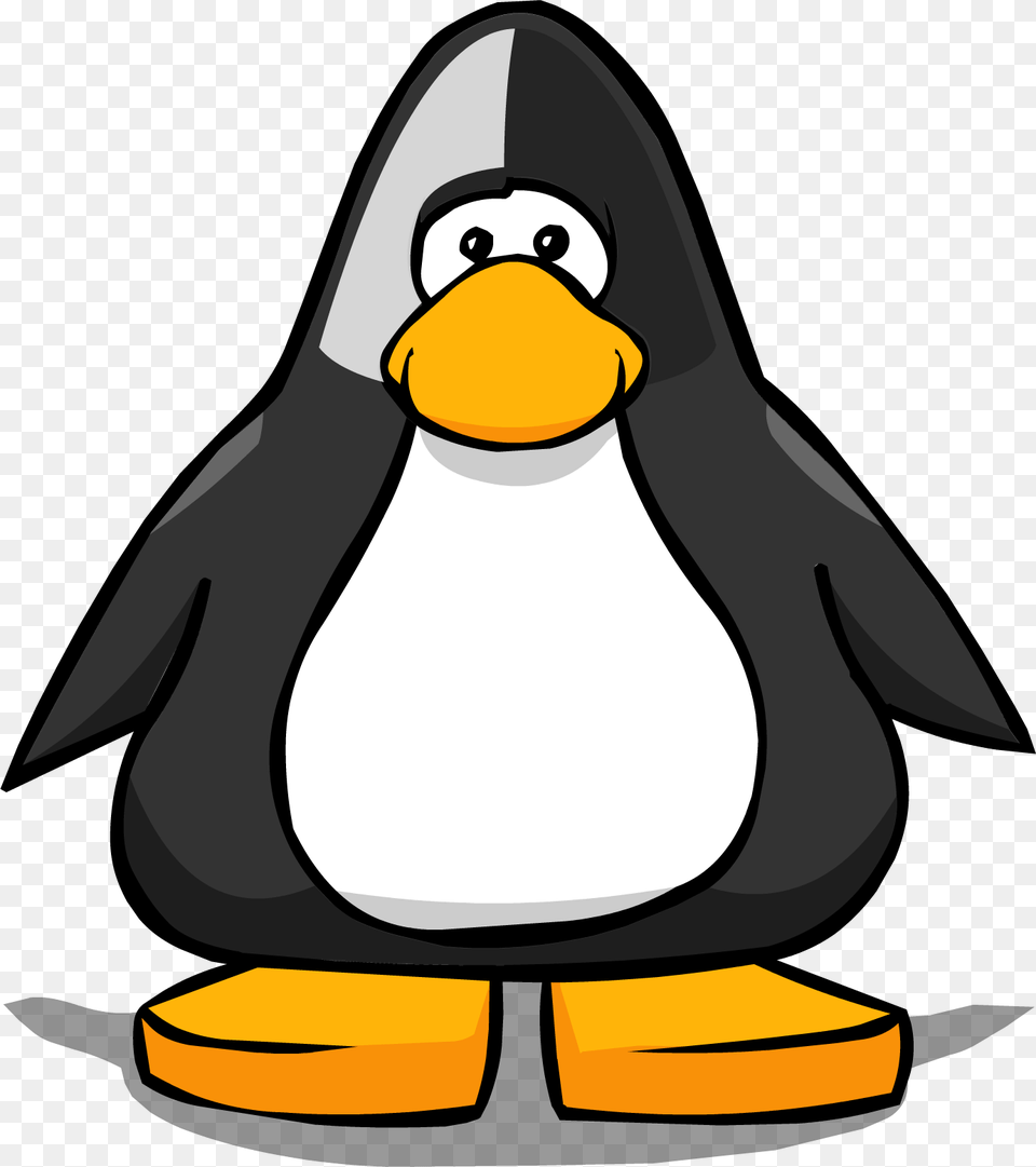 Black Face Paint Playercard Club Penguin Face, Animal, Bird, Fish, Sea Life Png Image
