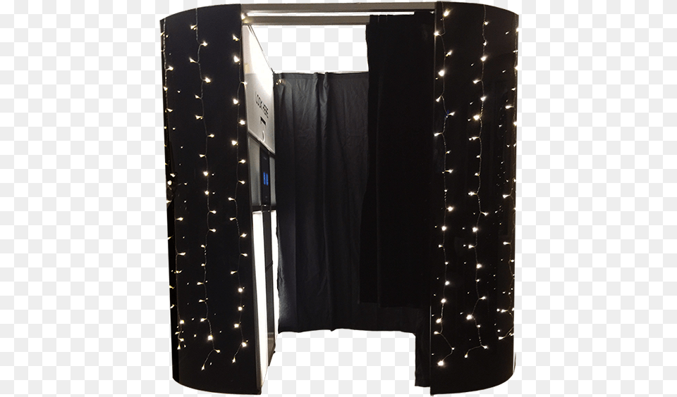 Black Fairy Light Booth Booth Black, Photo Booth Free Png Download