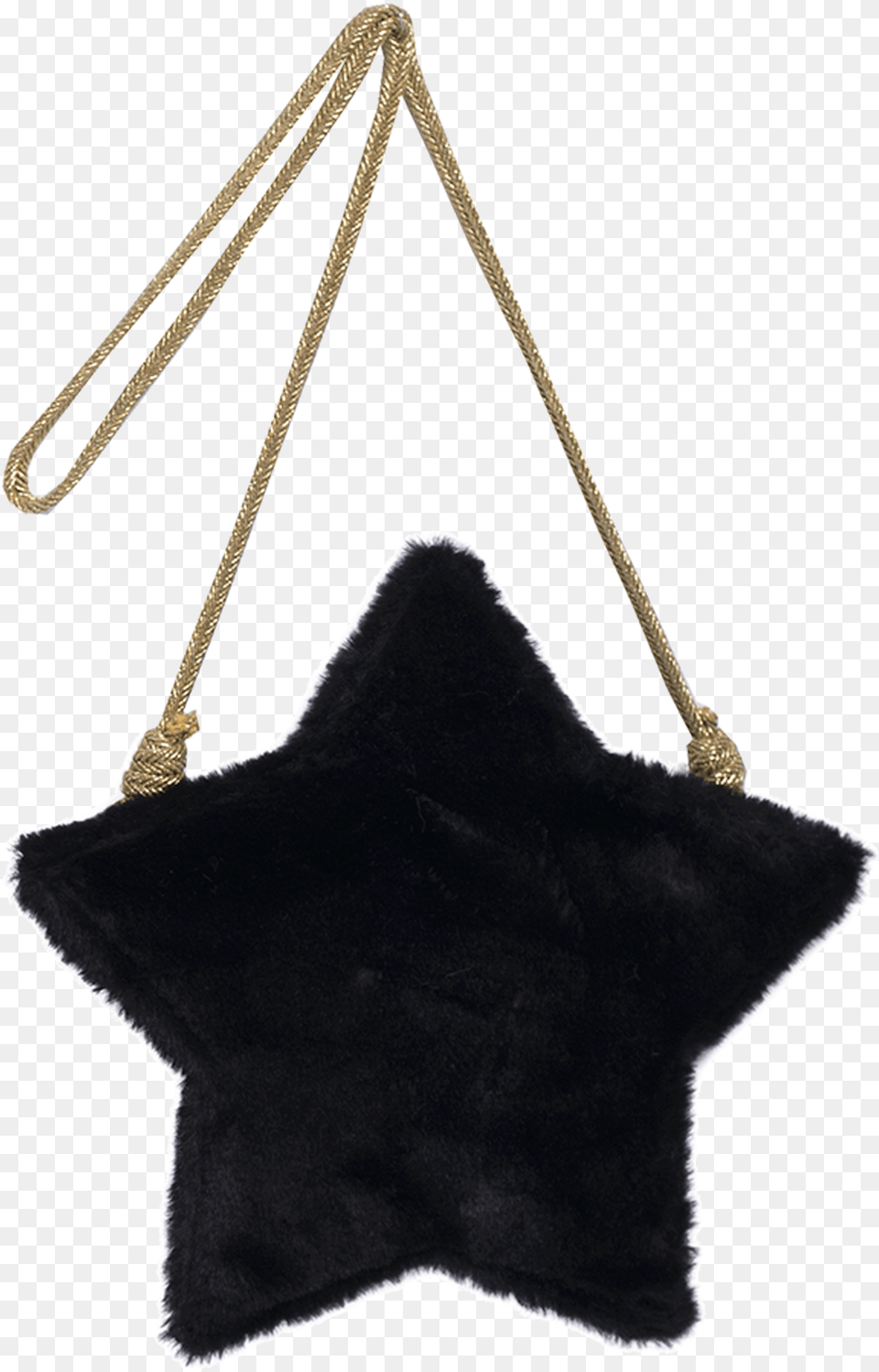 Black Faux Fur Girls Purse In The Shape Of A Star With Shoulder Bag, Accessories, Handbag, Home Decor Free Png Download