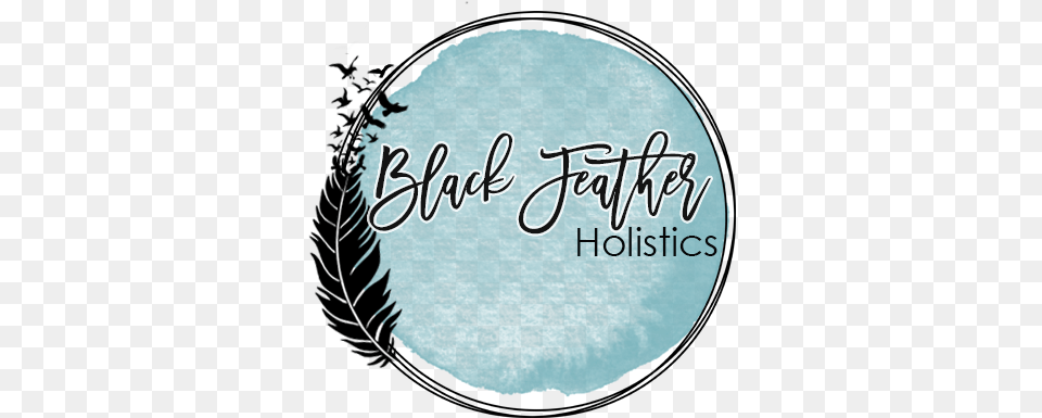 Black Feather Holistics Circle, Sphere, Home Decor, Handwriting, Text Free Png Download