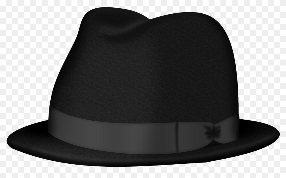 Black Fedora Hat Clipart, Clothing, Cowboy Hat Png