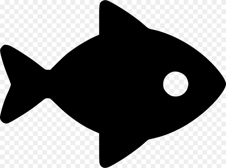 Black Fish Icon, Silhouette, Stencil, Animal, Sea Life Png Image
