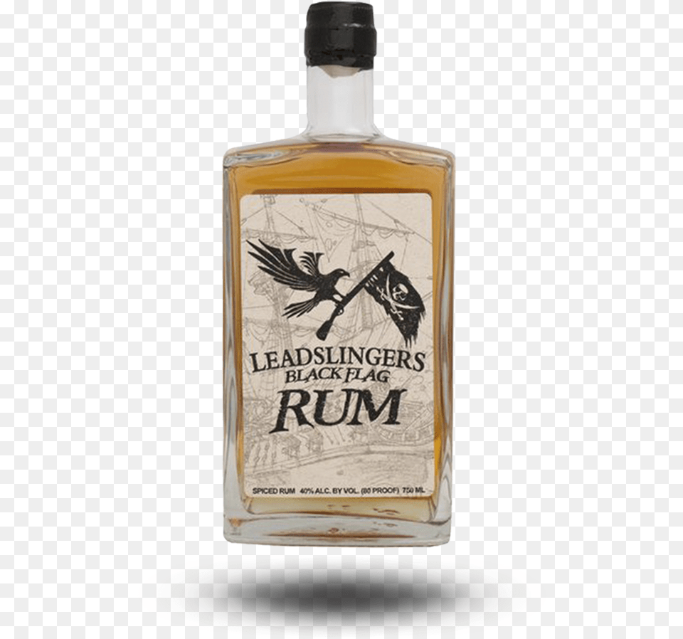 Black Flag Rum Leadslingers Rum, Alcohol, Beverage, Liquor, Bottle Free Transparent Png