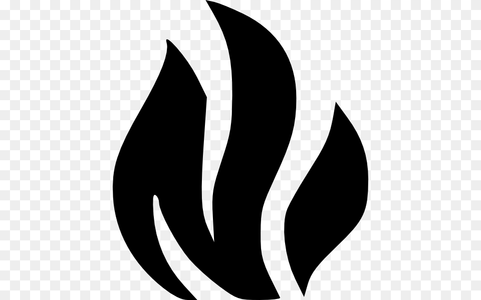 Black Flames For Free Download On Mbtskoudsalg Fire Clipart Black And White, Stencil, Animal, Fish, Sea Life Png Image