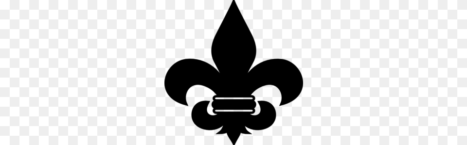 Black Fleur De Lis Clip Art, Gray Png