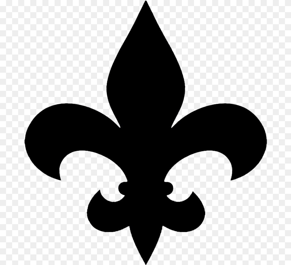 Black Fleur De Lis Transparent Fleur De Lis Blue, Symbol Free Png Download