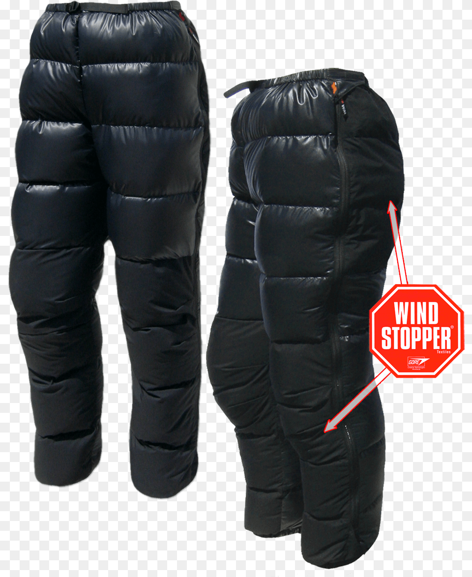 Black Flight Pants 2 Angles W Gore Logo Western Mountaineering Flight Pants Down Pant Size, Vest, Clothing, Coat, Jacket Free Png