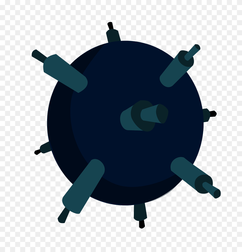 Black Floating Mine Clipart Png Image