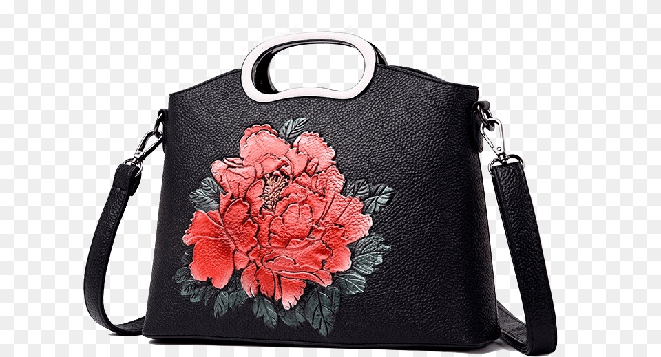 Black Flower Bag 4 Colors Top Handle Women Handbag Handbag, Accessories, Purse Free Png