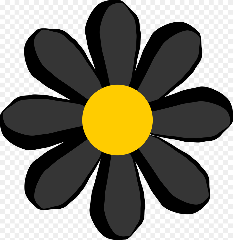Black Flower Icons, Daisy, Plant, Anemone, Petal Free Png