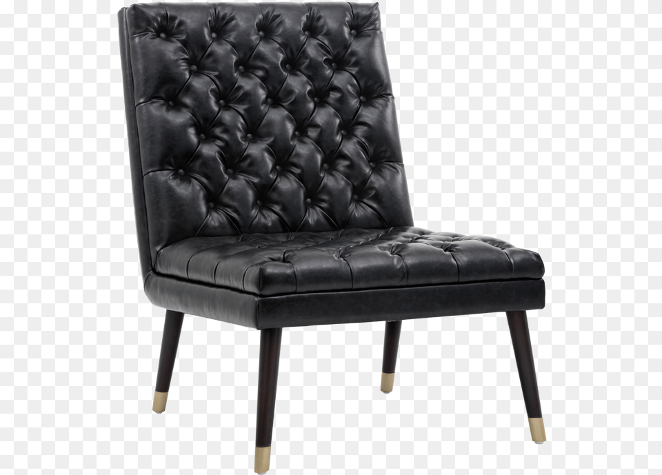 Black Fog Leather Office Chair, Furniture, Armchair Free Png