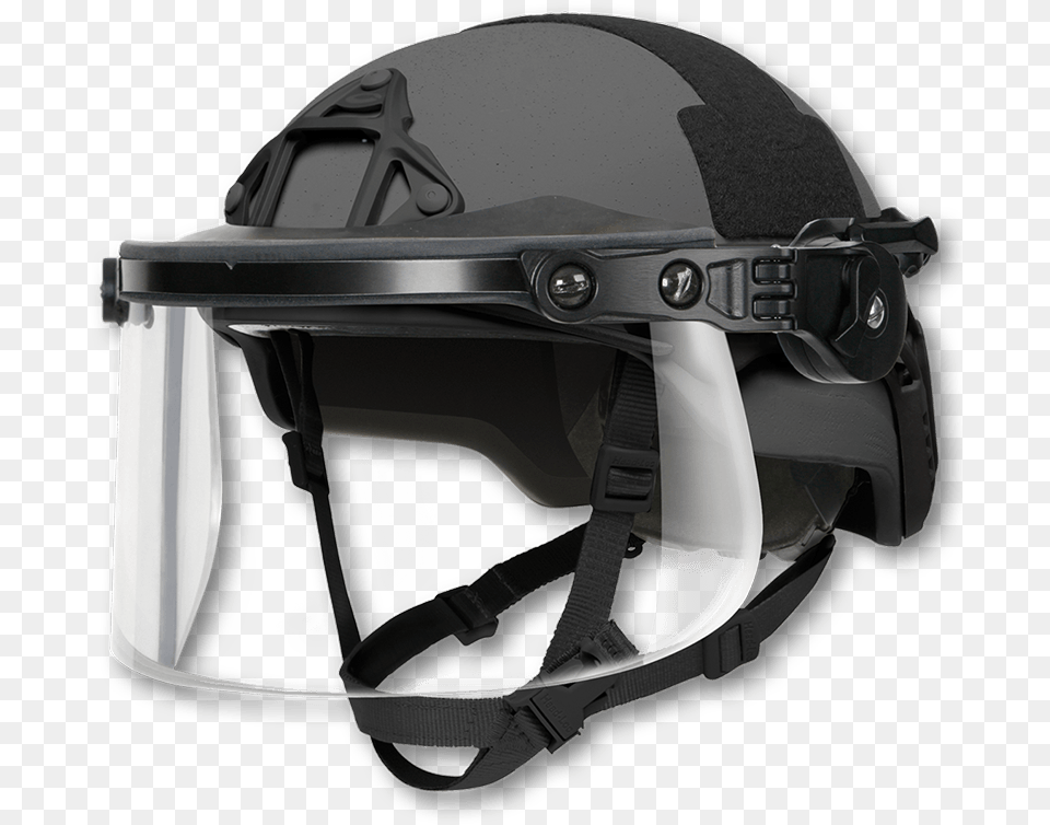 Black Football Helmet Vector Transparent Ops Core Ballistic Face Shield, Clothing, Crash Helmet, Hardhat Png