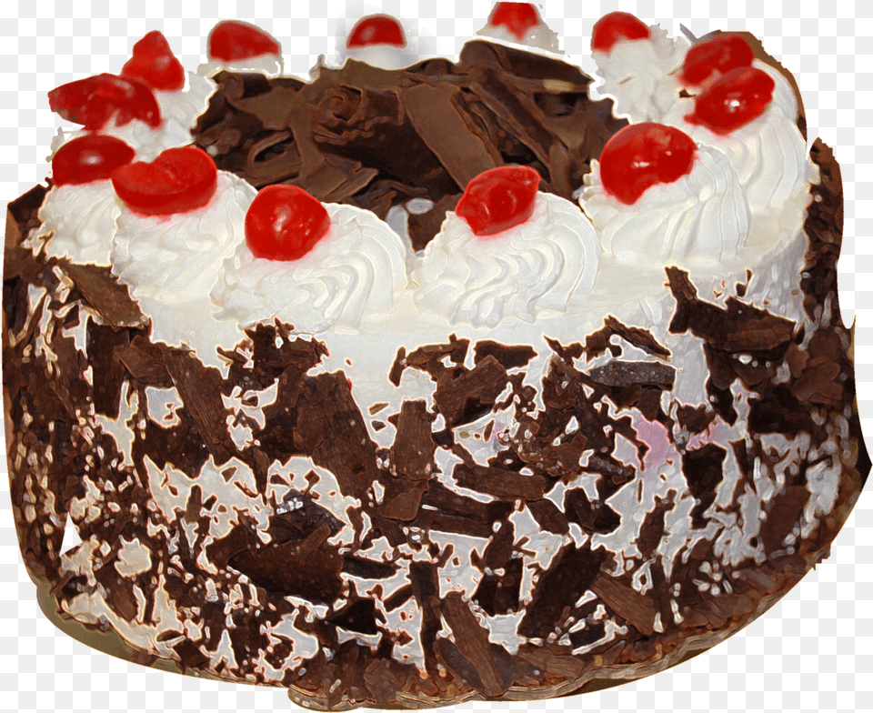 Black Forest Cake, Birthday Cake, Cream, Dessert, Food Free Png Download