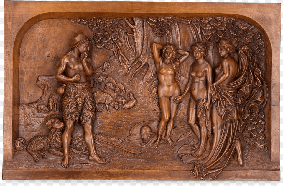 Black Forest Carved Plaque Black Forest Wood Carving, Bronze, Person, Man, Male Png Image