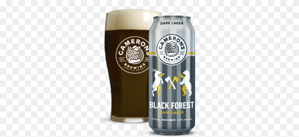 Black Forest Dark Lager Beverage World, Alcohol, Beer, Glass, Can Png Image