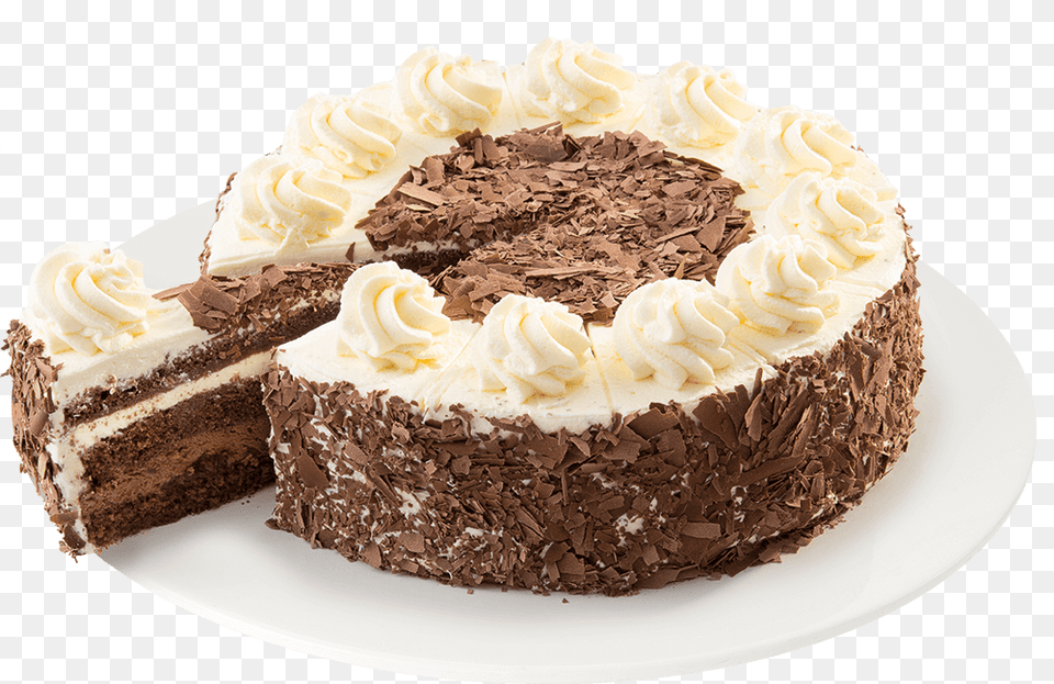 Black Forest Gteau, Birthday Cake, Cake, Cream, Dessert Free Png Download