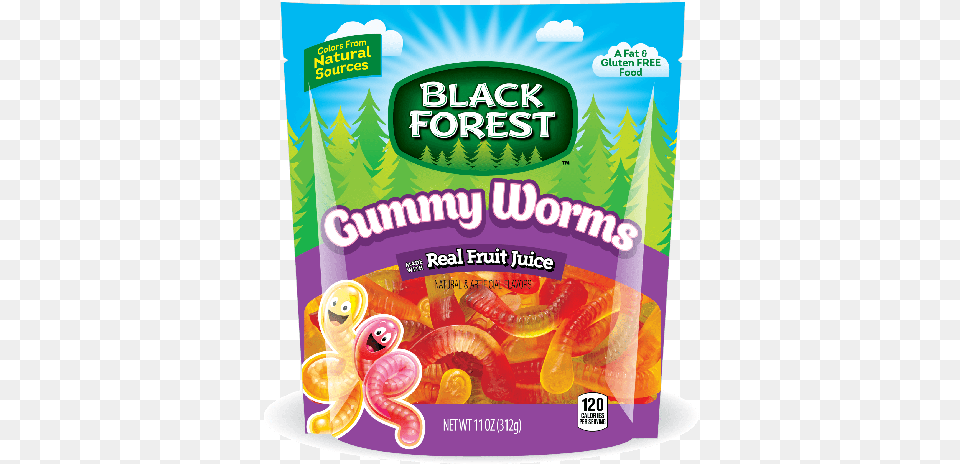 Black Forest Natural Colors Doy Gummy Worms 11 Ounce Black Forest Gummy Bears 6 Count 11 Oz, Food, Jelly, Sweets Free Png