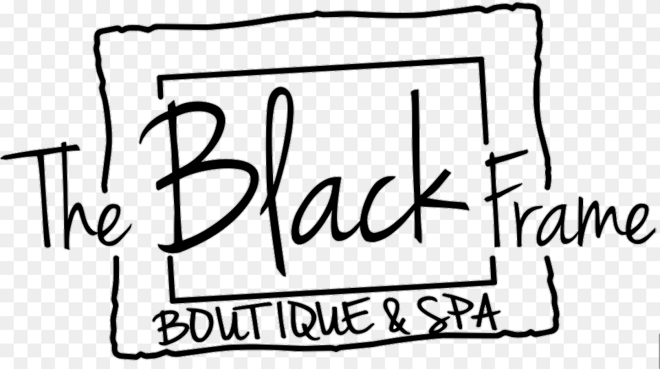 Black Frame, Text, Blackboard, Handwriting Png Image