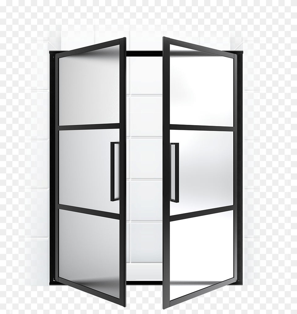 Black Frame Door Clipart Gate, Folding Door, Architecture, Building Free Png Download