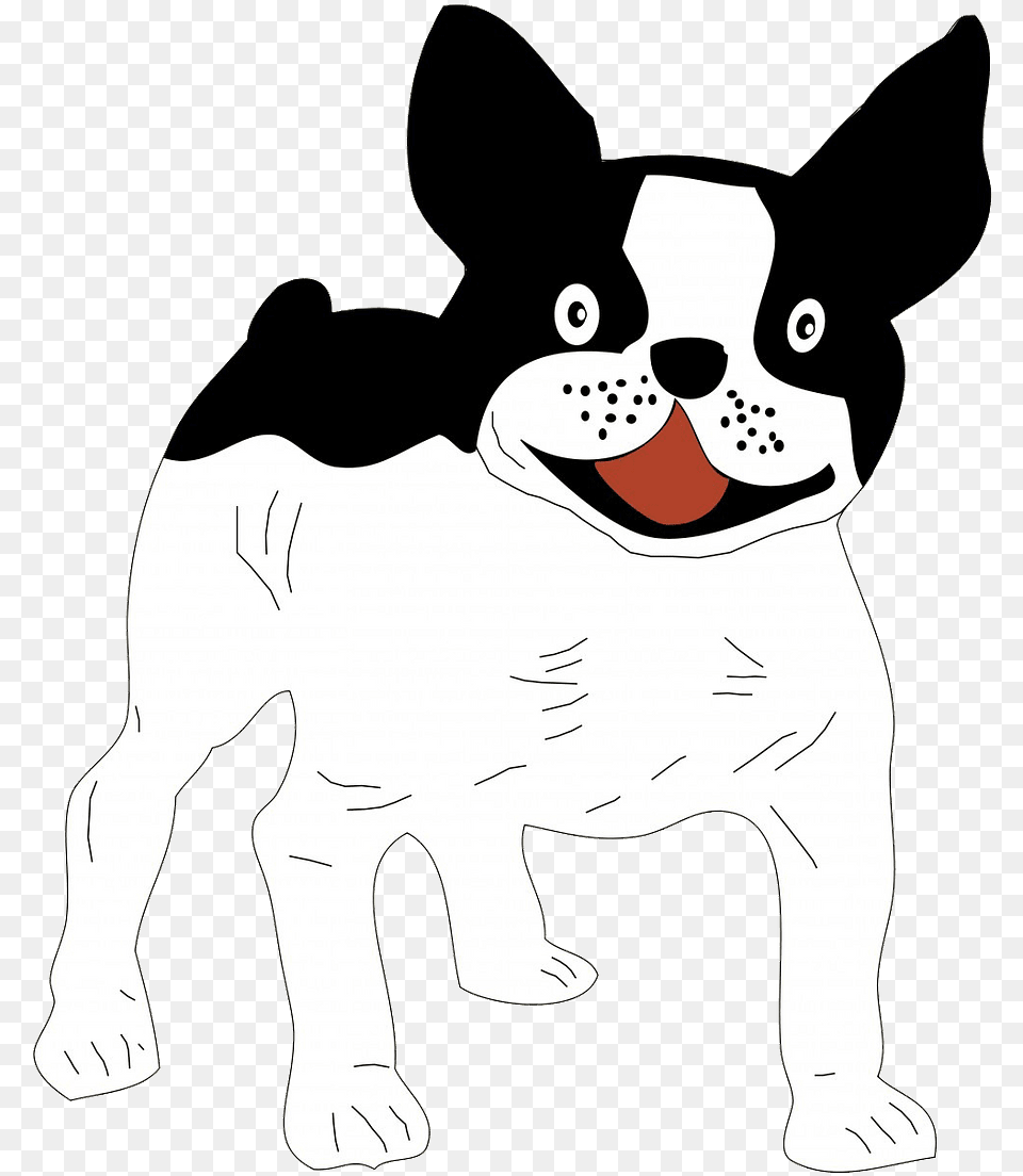 Black French Bulldog Clipart, Animal, Mammal, Dog, Canine Png Image