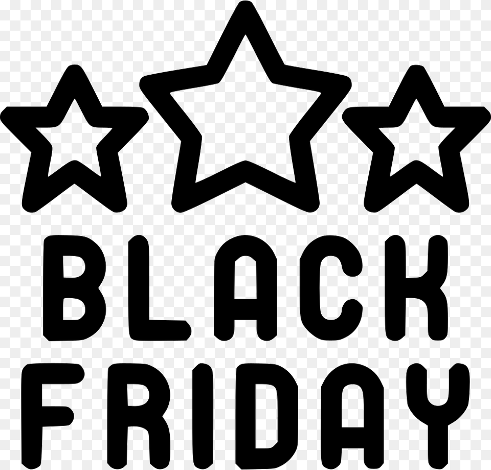 Black Friday, Star Symbol, Symbol, Person, Text Png Image