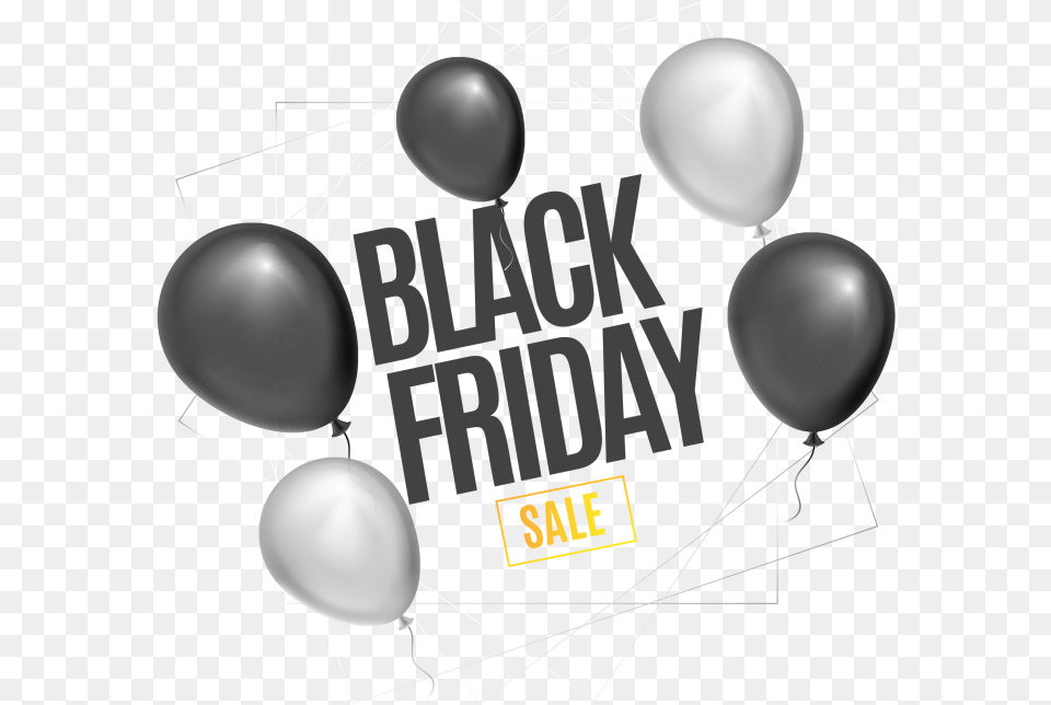 Black Friday Balloons Balloon Balloon, Sphere Png Image