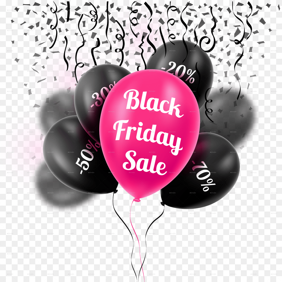 Black Friday Sale, Balloon Png