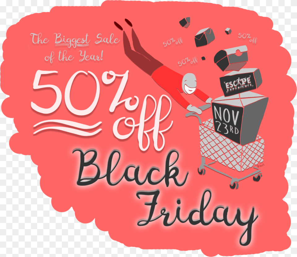 Black Friday Sale 50 Off Black Friday Thru Cyber Monday, Advertisement, Poster, Dynamite, Weapon Free Png