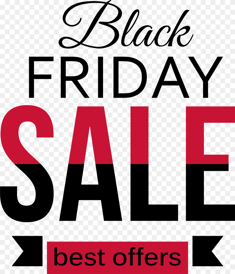 Black Friday Sale Red And Black Clipart Picture Little Black Dress, Logo, Text Png Image