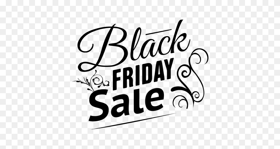 Black Friday Sale Text, Gray Png