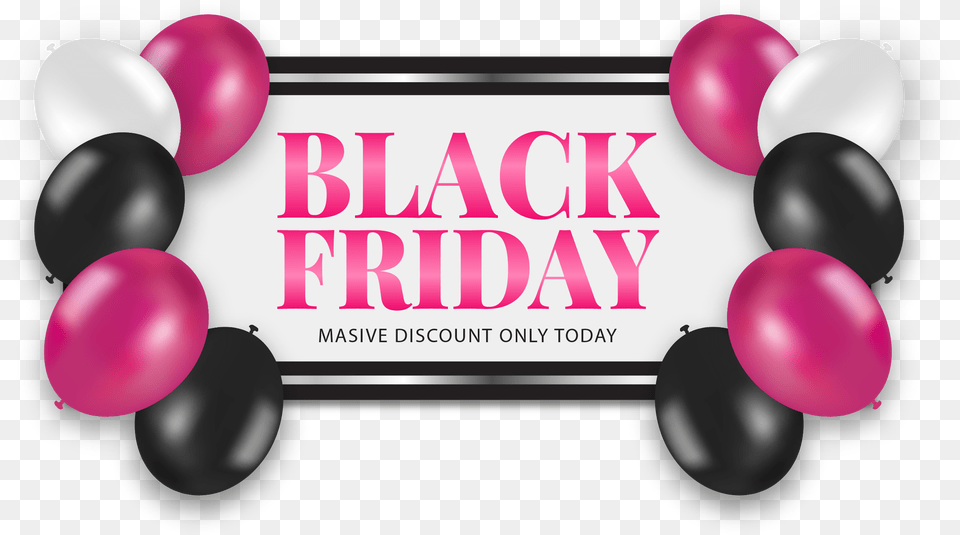 Black Friday Sale Portable Network Graphics, Balloon, Accessories, Text Free Transparent Png