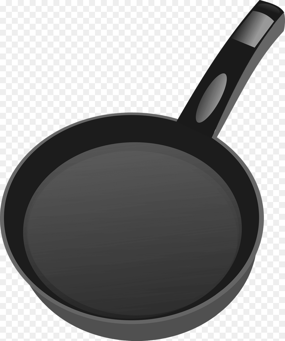 Black Frying Pan Clipart, Cooking Pan, Cookware, Frying Pan, Smoke Pipe Png Image