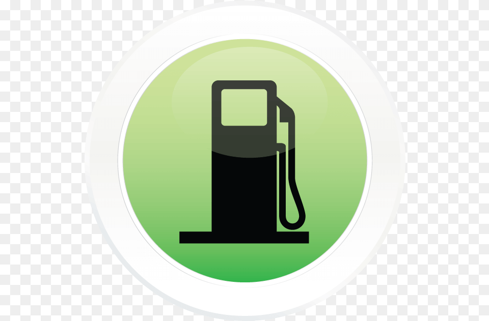 Black Fuel Pump Icon Inside A Green Circle Gas Station Pump Clipart, Machine, Gas Pump, Disk, Gas Station Free Png