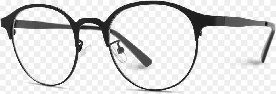 Black Full Metal Frame Round Retro Glasses Metal Frame Monochrome, Accessories, Sunglasses Free Transparent Png