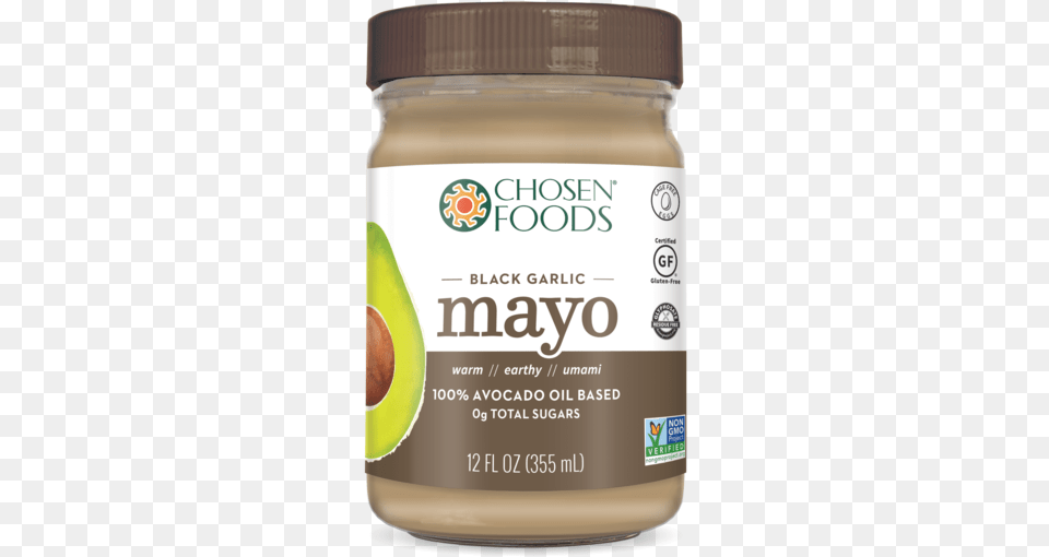 Black Garlic 100 Avocado Oil Based Mayo Sweet Corn, Food, Peanut Butter, Fruit, Plant Png Image