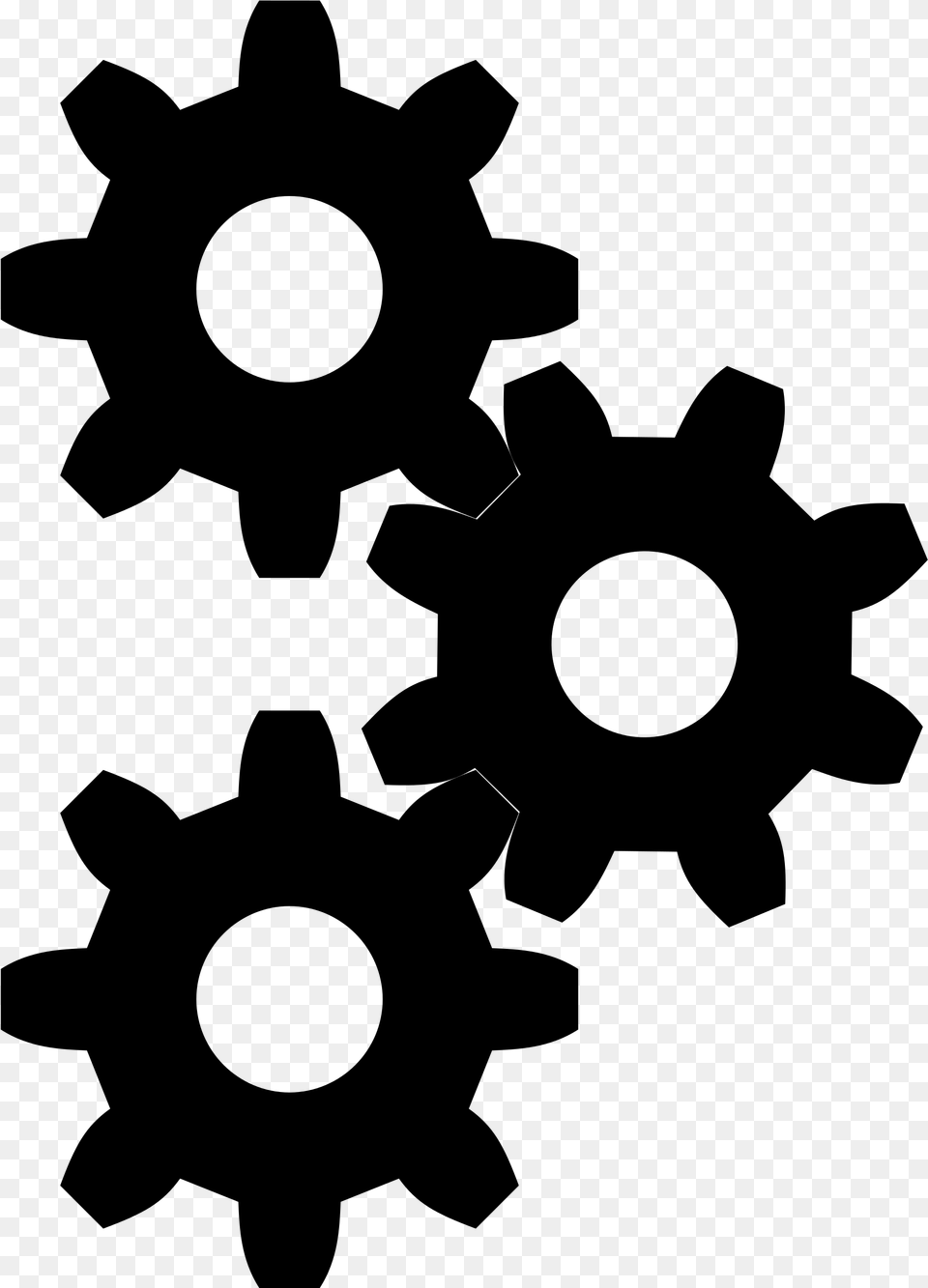 Black Gears Graphic Black And White Download Cog Icon, Gray Png