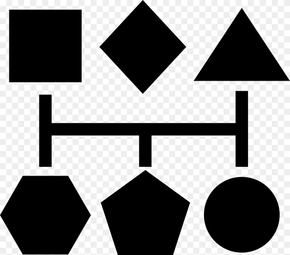 Black Geometric Shapes Graphic Formas Geometricas Preto, Symbol Free Png