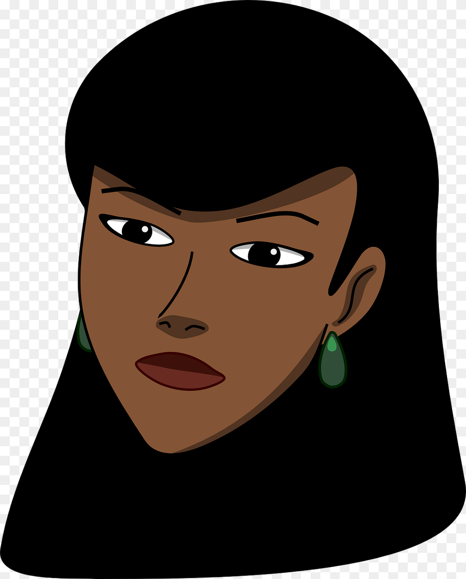 Black Girl Head Clipart, Accessories, Earring, Jewelry, Face Free Transparent Png