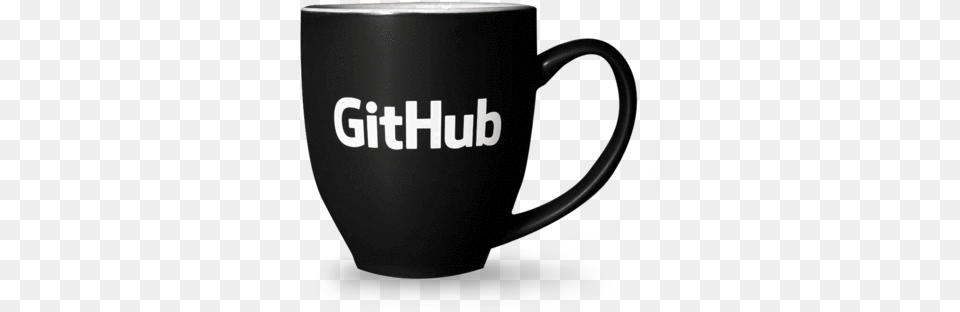 Black Github Mug Mug, Cup, Beverage, Coffee, Coffee Cup Png Image