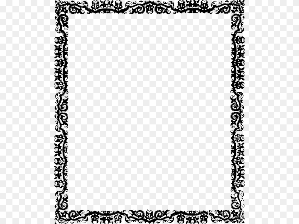 Black Glitter Border, Gray Free Png