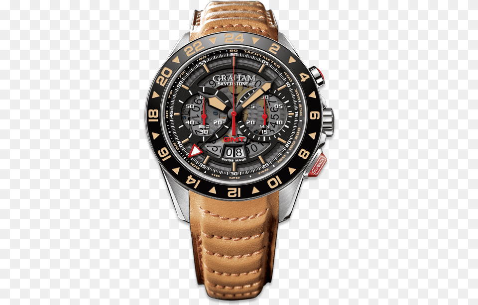 Black Gmt Hand With White Super Luminova Tip And Red Graham Watch Silverstone Gmt Limited Edition, Arm, Body Part, Person, Wristwatch Free Png Download